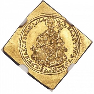 Реверс монеты Зальцбург, ½ дуката, 1643-1650