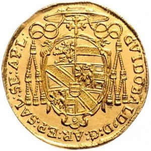 Аверс монеты Зальцбург, 1 дукат, 1654-1668