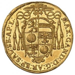 Аверс монеты Зальцбург, 1 дукат, 1668-1687