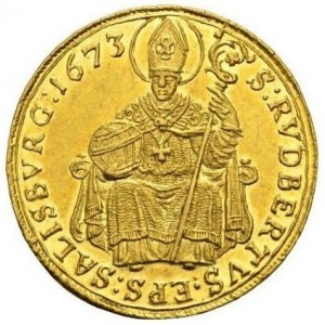Реверс монеты Зальцбург, 2 дуката, 1668-1673