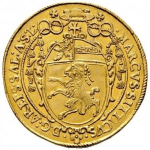 Аверс монеты Зальцбург, 3 дуката, 1617