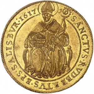 Реверс монеты Зальцбург, 4 дуката, 1612-1617