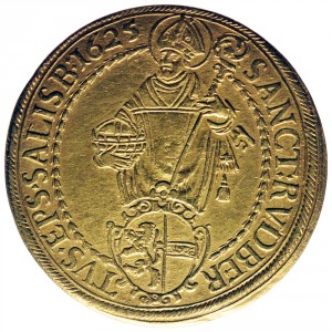Реверс монеты Зальцбург, 8 дукатов, 1625-1628
