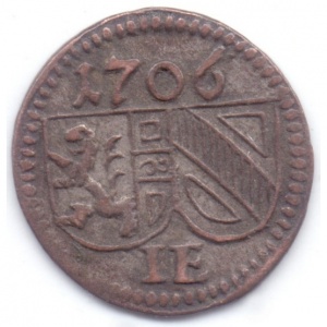 Аверс монеты Зальцбург, 1 пфенниг, 1688-1709, Односторонняя монета