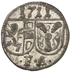 Аверс монеты Зальцбург, 1 пфенниг, 1709-1727, Односторонняя монета