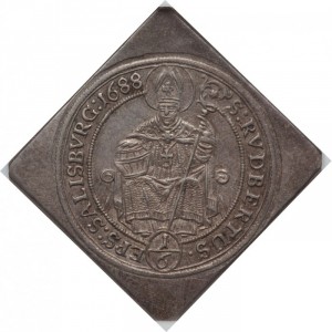 Реверс монеты Зальцбург, ⅙ талера, 1687-1688