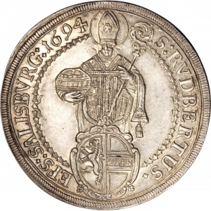 Реверс монеты Зальцбург, 1 талер, 1687-1709