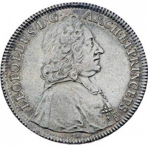 Аверс монеты Зальцбург, 1 талер, 1728, Герб на реверсе