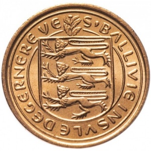 Аверс монеты Гернси, ½ нового пенни, 1971