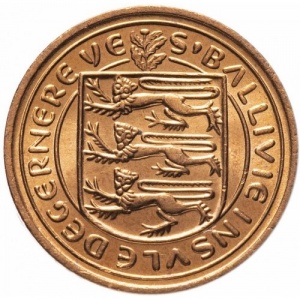 Аверс монеты Гернси, 1 новый пенни, 1971