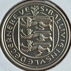 Аверс монеты Гернси, 10 новых пенсов, 1968-1971