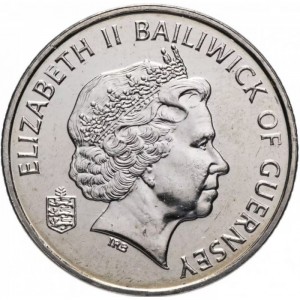 Аверс монеты Гернси, 10 пенсов, 2003-2006