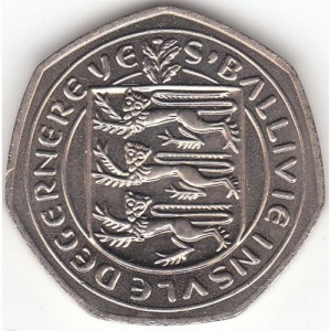 Аверс монеты Гернси, 50 пенсов, 1979-1984