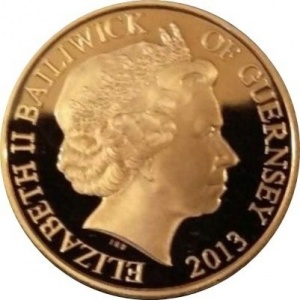 Аверс монеты Гернси, 50 пенсов, 2013, 99 эскадрилья