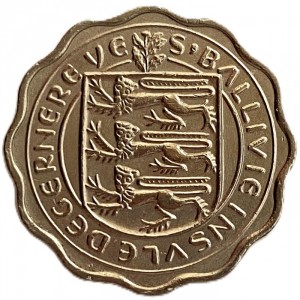 Аверс монеты Гернси, 3 пенса, 1956