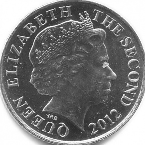 Аверс монеты Джерси, 10 пенсов, 2012-2016