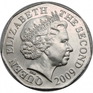Аверс монеты Джерси, 20 пенсов, 1998-2016