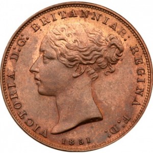 Аверс монеты Джерси, 1/26 шиллинга, 1841-1861