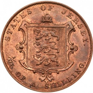 Реверс монеты Джерси, 1/26 шиллинга, 1841-1861