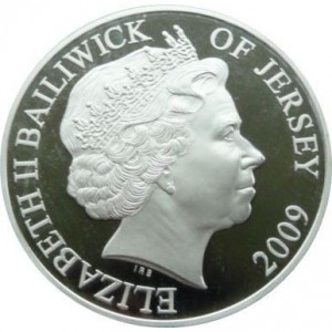 Аверс монеты Джерси, 5 фунтов, 2009, Великие сражения - Битва при Сомме 1916