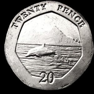Реверс монеты Гибралтар, 20 пенсов, 2020