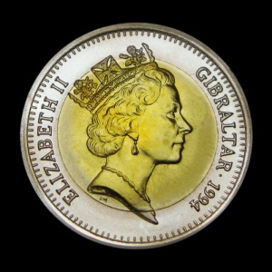 Аверс монеты Гибралтар, 4.2 ЭКЮ, 1994, Рыцарь