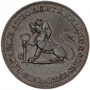 Аверс монеты Гибралтар, 1 кварто, 1810