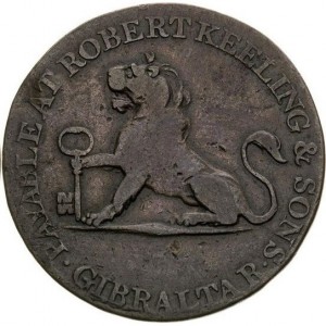 Аверс монеты Гибралтар, 2 кварто, 1810