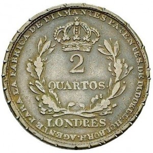Реверс монеты Гибралтар, 2 кварто, 1813