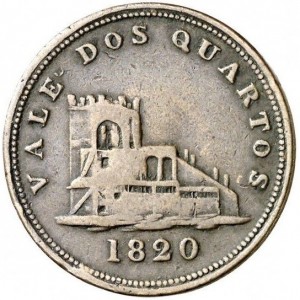 Реверс монеты Гибралтар, 2 кварто, 1820