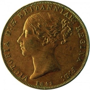 Аверс монеты Гибралтар, 2 кварта, 1841-1861