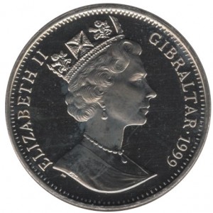 Аверс монеты Гибралтар, 1 крона, 1999, Мировая война - Уоллес Барнс