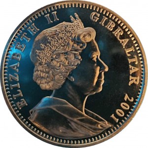 Аверс монеты Гибралтар, 1 крона, 2001, Викторианская эпоха - Смерть Королевы Виктории