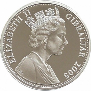 Аверс монеты Гибралтар, 1 крона, 2005, Вторая мировая война - Бирманская кампания