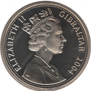 Аверс монеты Гибралтар, 1 крона, 2005, Вторая мировая война - Падение Берлина