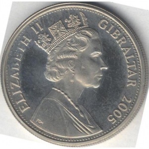 Аверс монеты Гибралтар, 1 крона, 2005, Королевский год - Maundy Service