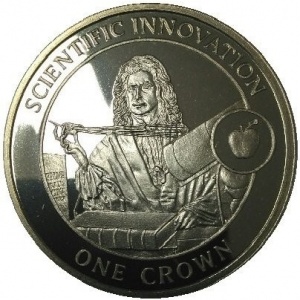 Реверс монеты Гибралтар, 1 крона, 2009, История Британии - Научные инновации