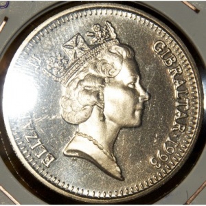 Аверс монеты Гибралтар, 1 фунт, 1993, Референдум 1967 года