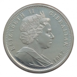 Аверс монеты Гибралтар, 1 роял, 2001, Херувимы