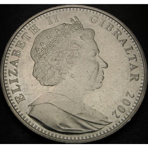Аверс монеты Гибралтар, 1 роял, 2002, Херувимы