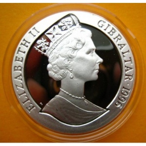 Аверс монеты Гибралтар, 1 крона, 1996, Чемпионат Европы по футболу 1996