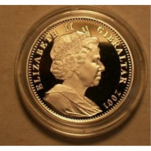 Аверс монеты Гибралтар, 1 крона, 2001, Викторианская эпоха - Изамбард Брюнель