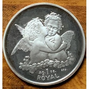 Реверс монеты Гибралтар, 1 роял, 1998, Херувимы