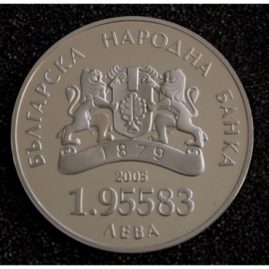 Аверс монеты Болгария, 1.95583 лева, 2005, Болгария - Европейский союз