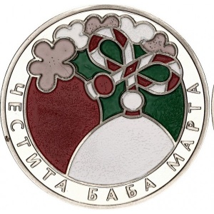 Реверс монеты Болгария, 5 левов, 2005, Баба Марта