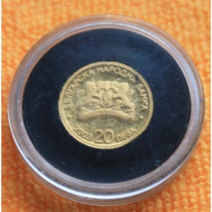 Аверс монеты Болгария, 20 левов, 2003, Болгарская Иконография - Богородица