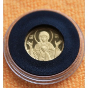 Реверс монеты Болгария, 20 левов, 2003, Болгарская Иконография - Богородица