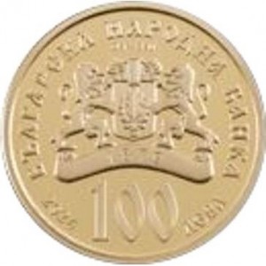 Аверс монеты Болгария, 100 левов, 2024-2025, Дева Мария – Золотое яблоко