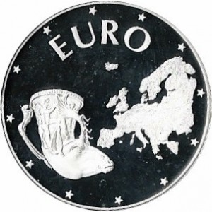 Реверс монеты Болгария, 10.000 левов, 1998, Евроассоциация