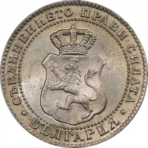 Аверс монеты Болгария, 5 стотинок, 1888